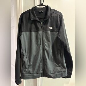 Men’s Medium North Face Black and Gray Zip Up Jacket